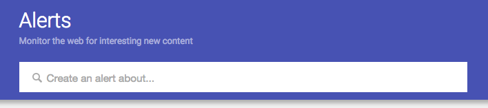 Create an alert about