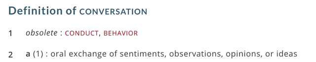 How do you define a conversation for your frontline?
