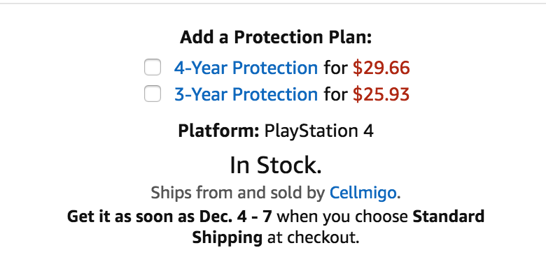 watch for extras on your christmas shopping list