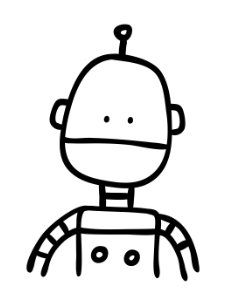 cartoon robot drawing
