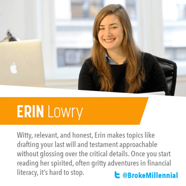 Female finance blogger - Erin Lowry - Kasasa Blog