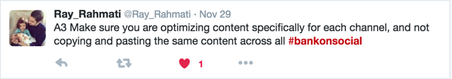 Make sure you are optimizing content specifically for each channel.