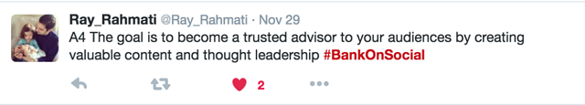 Goal is to become an advisor to your audience with valuable content