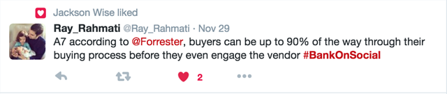 consumers can be 90% through the buying process before the engage with you