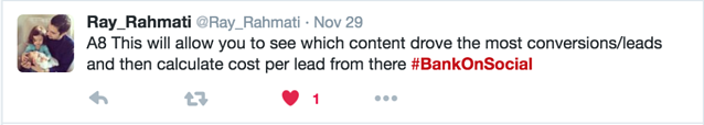 This will allow you to calculate cost per lead