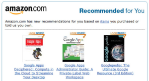 Amazon uses marketing automation to recommend add on purchases