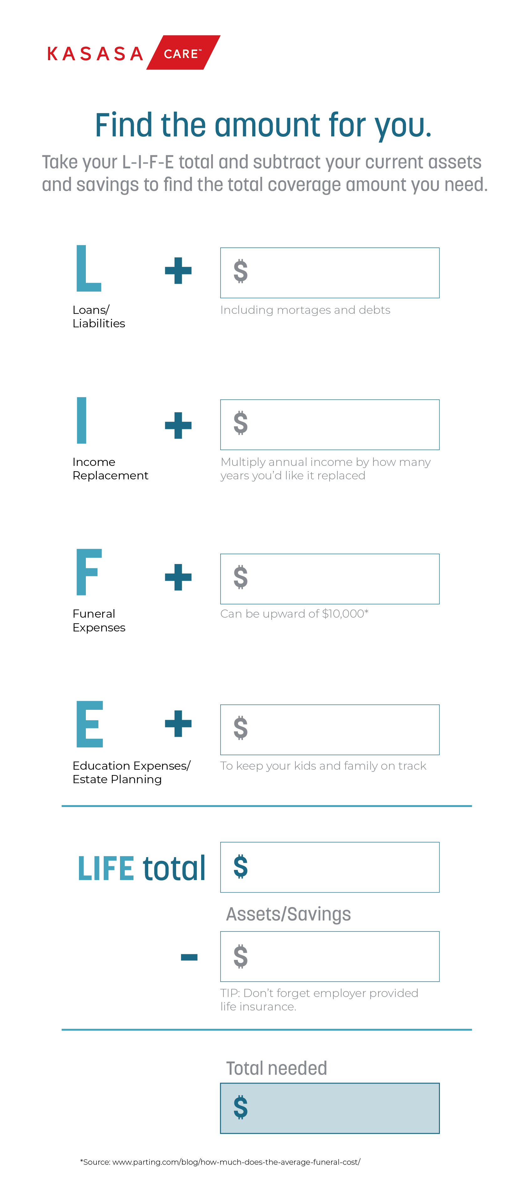 Life insurance calculator